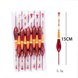 10pcs Fishing Float Set Buoy Bobber Vertical Buoy Float Fluctuate Mix Size