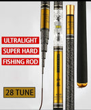 Telescopic Fishing Rod  High Quality Carbon Fiber 3.6m-10m VBONI