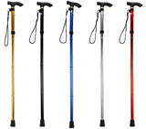 T-handle telescopic walking stick
