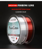 JACKFISH 100M Fluorocarbon Fishing Line  red/clear two colors 4-32LB Carbon Fiber Leader Line  fly fishing line pesca