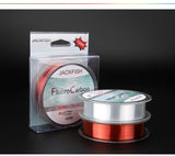 JACKFISH 100M Fluorocarbon Fishing Line  red/clear two colors 4-32LB Carbon Fiber Leader Line  fly fishing line pesca
