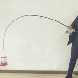 Travel set from fishing rod made from carbon in comfortable bag