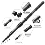 DONQL 1.8m-3.0m telescopic fishing rod made from carbon fiber