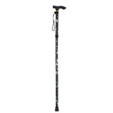 Printed non slip adjustable walking stick crutches cane