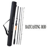 Travel set from fishing rod made from carbon in comfortable bag