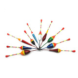 10Pcs/Lot fishing floats mix size and color
