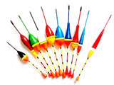 10Pcs/Lot fishing floats mix size and color