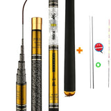 Telescopic Fishing Rod  High Quality Carbon Fiber 3.6m-10m VBONI