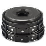 11pcs portable camping cookware mess kit backpacking