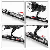 LEO Carp Fishing Hard Rod Feeder Adjustable Automatic Sea Fishing Pole 1.5M