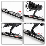 LEO Carp Fishing Hard Rod Feeder Adjustable Automatic Sea Fishing Pole 1.5M