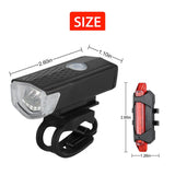 Bicycle USB LED Rechargeable Set Mountain Cycle