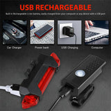 Bicycle USB LED Rechargeable Set Mountain Cycle