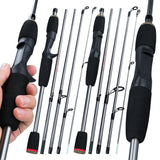 Sougayilang 1.7m Fishing Rod 5 Section Spinning And Casting Fishing
