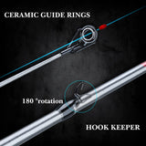 Sougayilang 1.7m Fishing Rod 5 Section Spinning And Casting Fishing