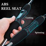 Sougayilang 1.7m Fishing Rod 5 Section Spinning And Casting Fishing