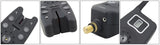 Wireless fishing bite alarm 1+4 set with 4pcs illuminated swinger in  EVA case for carp fishing B1203S