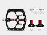 Flat Bike Pedals MTB Road 3 Sealed Bearings