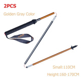 2PCS AONIJIE Lightweight Folding Collapsible Quick Lock Trekking Pole