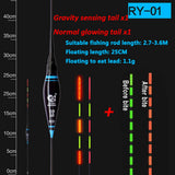 JiuYu Smart Fishing Led Light Float Night Luminous Floats Automatically Remind Fishing tackle