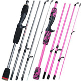 Sougayilang 1.7m Fishing Rod 5 Section Spinning And Casting Fishing