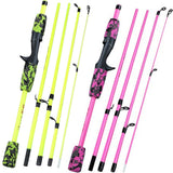 Sougayilang 1.7m Fishing Rod 5 Section Spinning And Casting Fishing