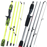 Sougayilang 1.7m Fishing Rod 5 Section Spinning And Casting Fishing