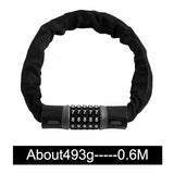 WEST BIKING Long Safty Chain Lock For Bike Password Code