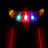 Bicycle LED Rear Tail light Laser Night