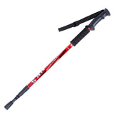 Adjustable antishock trekking and hiking walking stick
