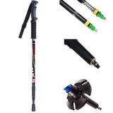 2Pcs/lot of telescopic anti shock nordic walking sticks with rubber tips protectors